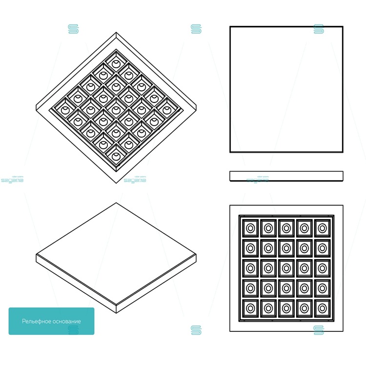 Sagama Tile Space рельефное основание