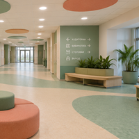 Гомогенный ПВХ линолеум DLV G Flooring Market