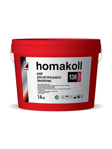 Клей для натурального линолеума homakoll 138 Prof